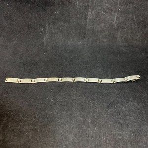 Antique KM Company Sterling Silver Mother's Personalized Family Bracelet (2499)